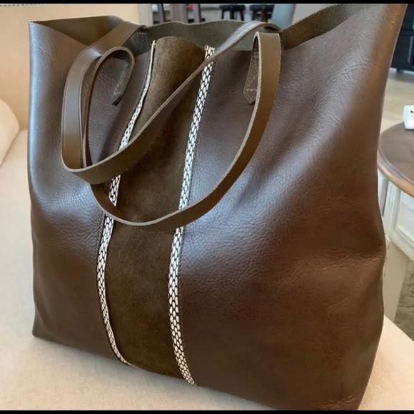 Madewell The Suede Inset Edition Tote - Picture 3 of 5